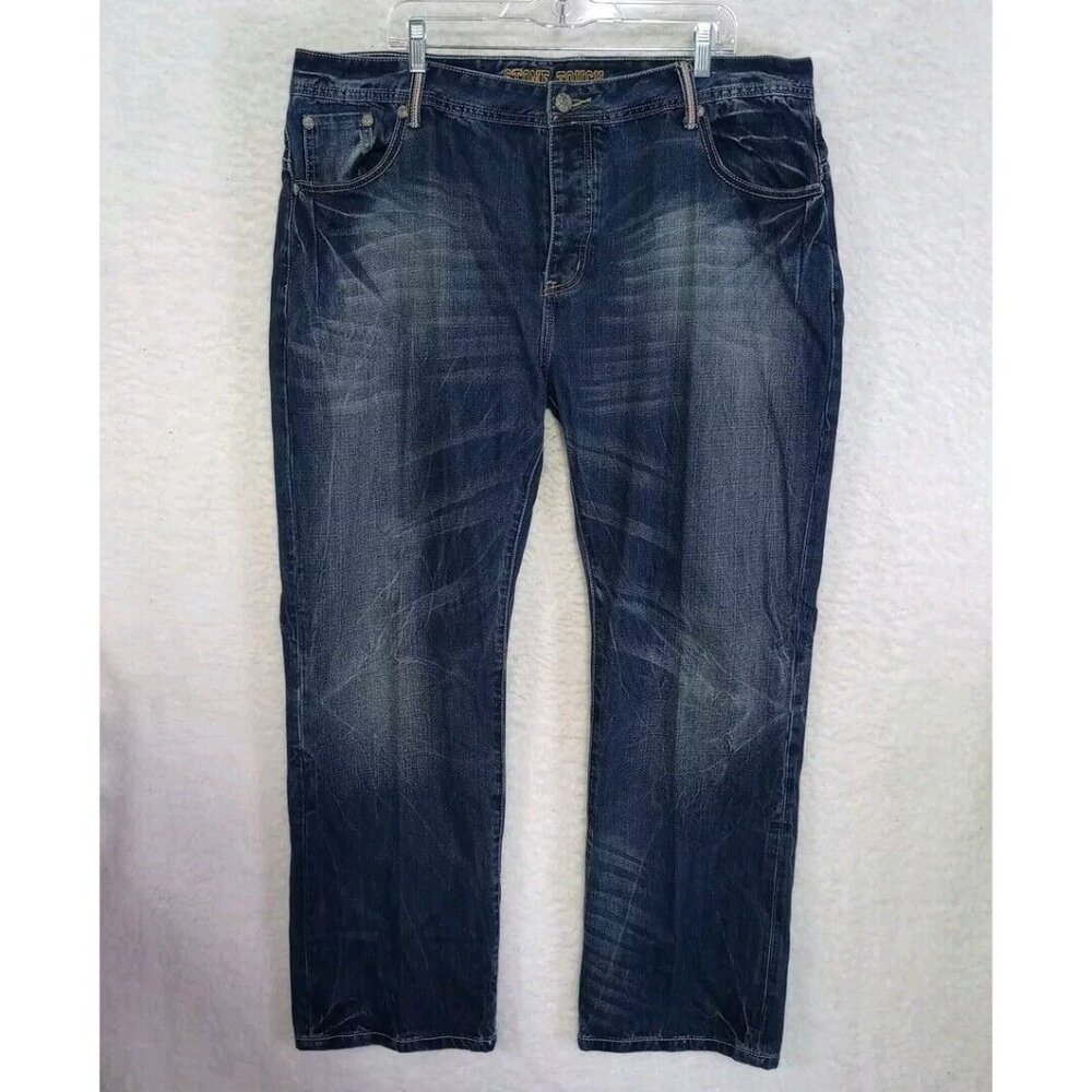 Stone Touch Premium Mens Blue Jeans Size 44M Relaxed Button Fly Special Edition